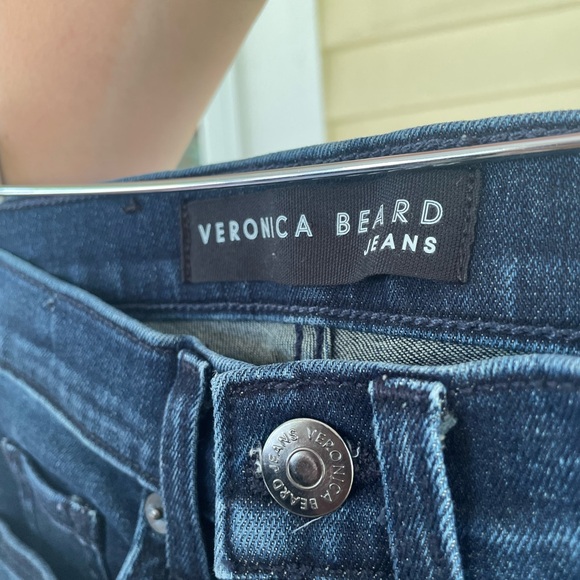VERONICA BEARD The Carly 11” Kick Flare Jean Raw Hem Women’s Size 24 - Picture 7 of 9